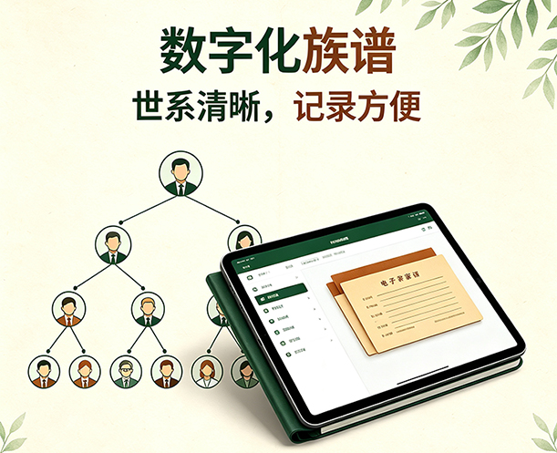 数字化族谱 理家族世系,让先辈往事代代相传